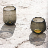 Set de 4 Vasos K'iin Short Wolis Humo / Amarillo