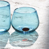Set de 4 Vasos K'iin Short Wolis Turquesa / Rojo