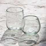 Vaso_de_vidrio_soplado_colección_KIIN_double_old_fashioned_transparente_punto_blanco