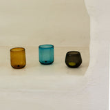 Set de 4 Vasos K'iin Short Wolis Humo / Amarillo