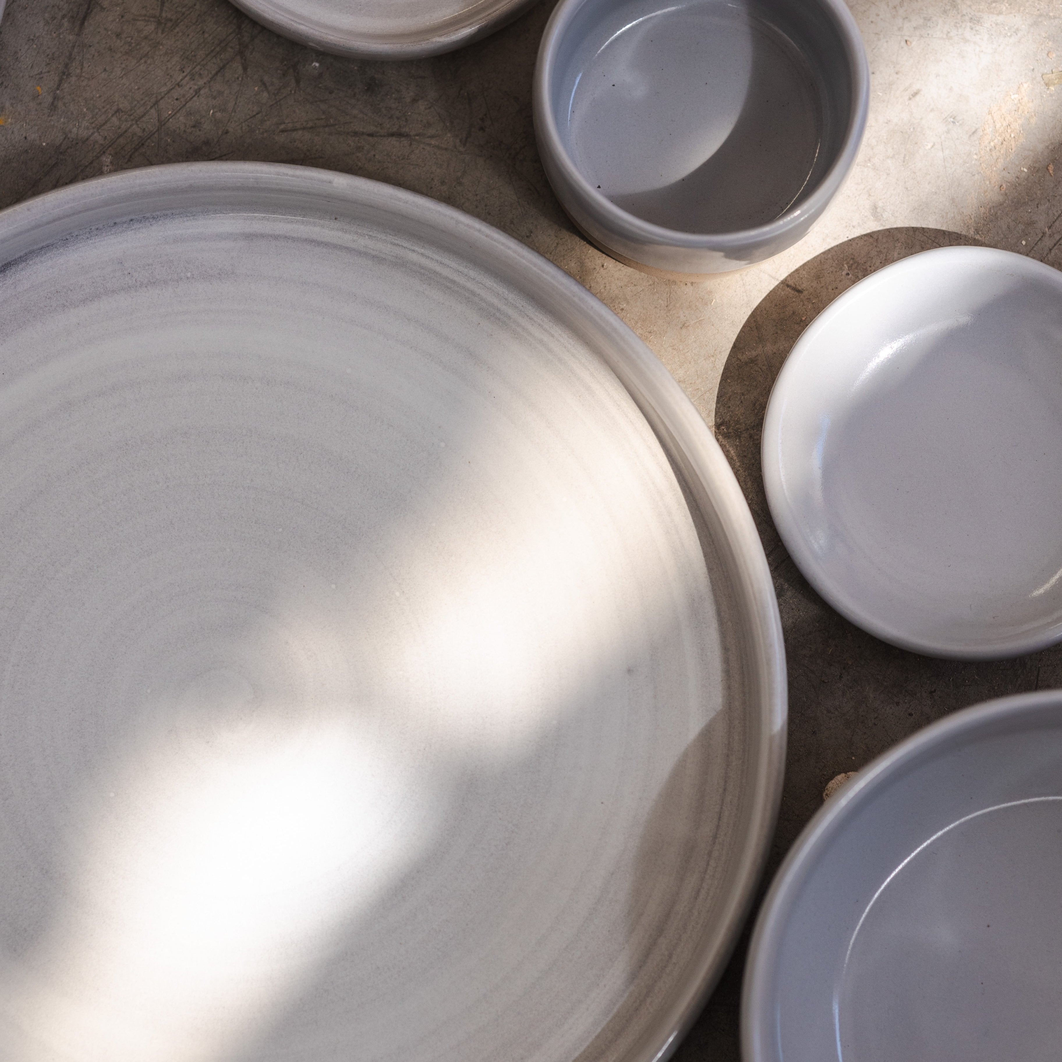 Vajilla Sak Gris Set 10 personas (30 piezas)