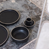 Vajilla Sak Negro Set 10 personas (30 piezas)