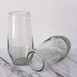 Vasos de vidrio soplado diamante alto transparente