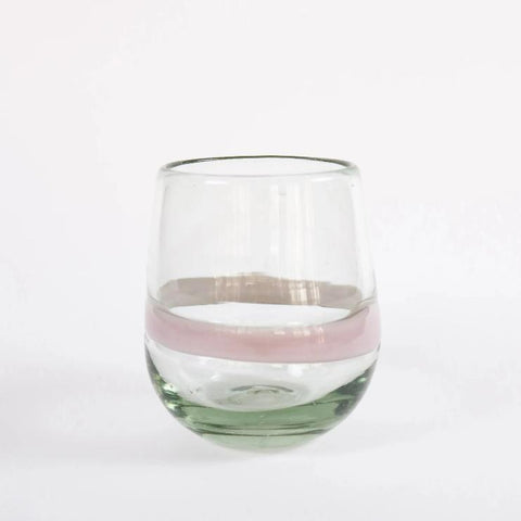 Vaso_wolis_de_vidrio_soplado_transparente_banda_rosa