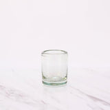 vasos tequileros de vidrio soplado transparente