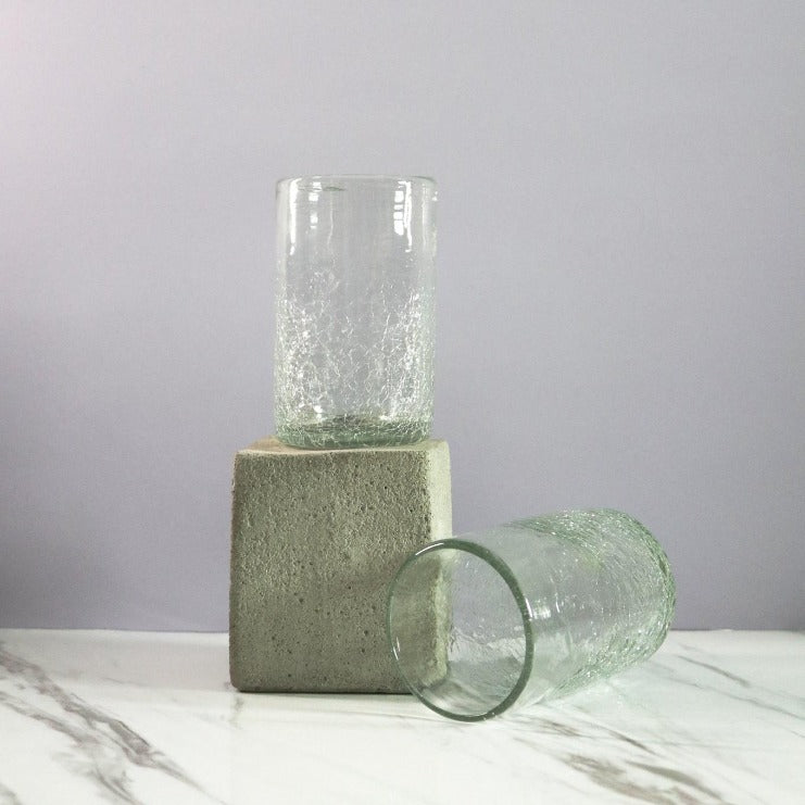 Vaso_Alto_de_Vidrio_Reciclado_Transparente_Efecto_Craquelado